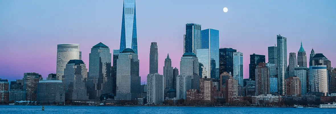 Professional city skyline representing AmeriTrust's strong urban presence and accessibility